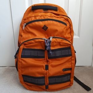 Columbia backpack orange and black